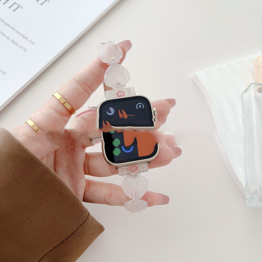 Versatile Casual Love Resin Strap